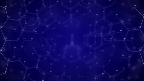 Technological hexagon digital background. Video stock 122501542