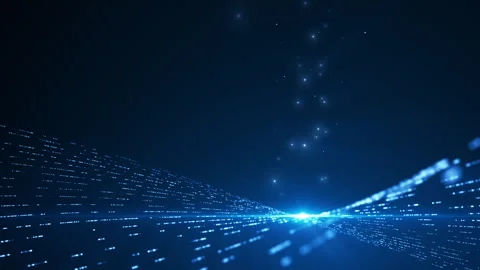 Technological Horizon Business Technology Particles Digital Background Loop Vidéo 312085003
