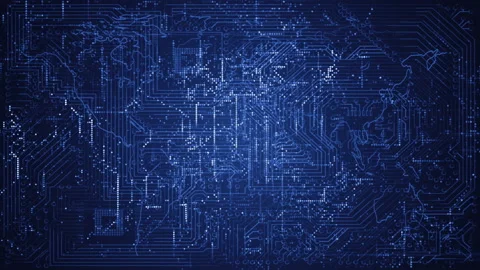 Technological HUD background. Video stock 155699302