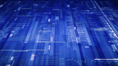 Technological HUD intro. Stock-Footage 105272375