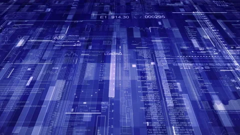 Technological HUD intro. Stock Footage 105272455