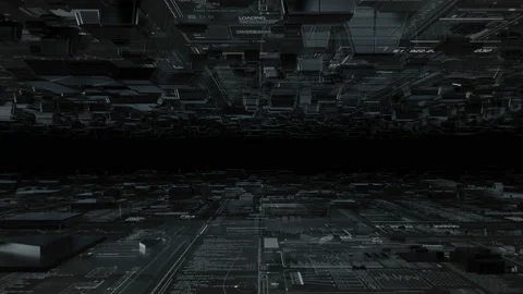 Technological HUD intro. Stock Footage 105896801