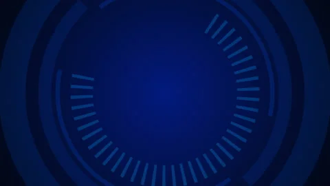 Technological Hud intro Or Background, Dark Blue Mood, Seamless Loop Animation Stock Footage 167774745