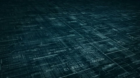 Technological HUD intro.Techno background. Stock Footage 99436709