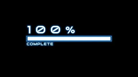 Technological HUD Progress Bar with Percentage Overlay イラスト素材