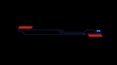 Technological HUD template element line viewfinder futuristic  4K video Stock Footage 247325382
