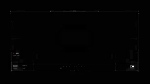 Technological HUD template. Frame HUD element. Stock Footage 202044440