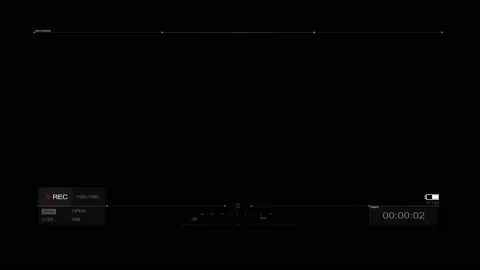 Technological HUD template. Frame HUD element. HUD viewfinder. Stock Footage 202044479