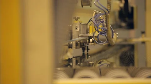 Technological Industrial metal cutting Stock Footage 59593922