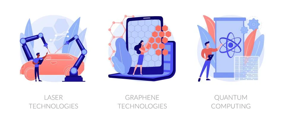 Technological innovation vector concept metaphors Illustrazione stock