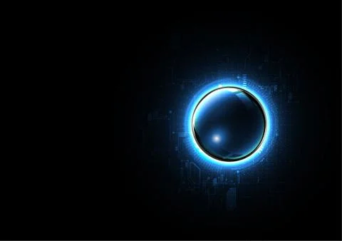 Technological intelligent electronic circuit system abstract background vecto Stock Illustration