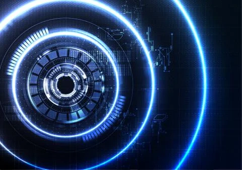 Technological intelligent interface connection abstract background vector Stock Illustration