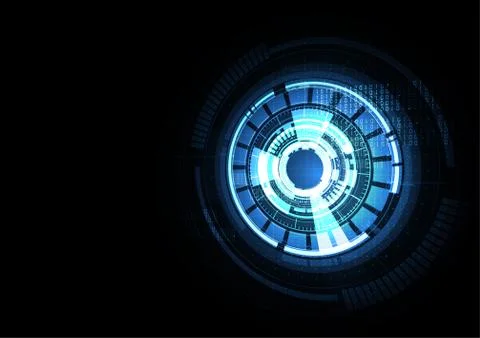 Technological intelligent interface connection system abstract background vec Stock Illustration