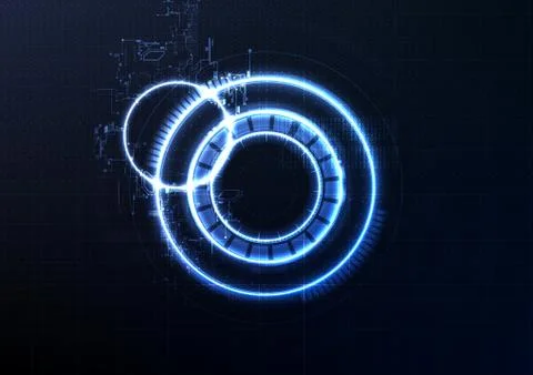 Technological intelligent interface encryption circuit system abstract backgr Stock Illustration