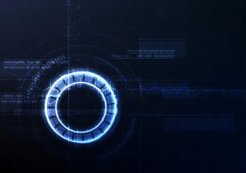 Technological intelligent interface encryption system abstract background tem Stock Illustration