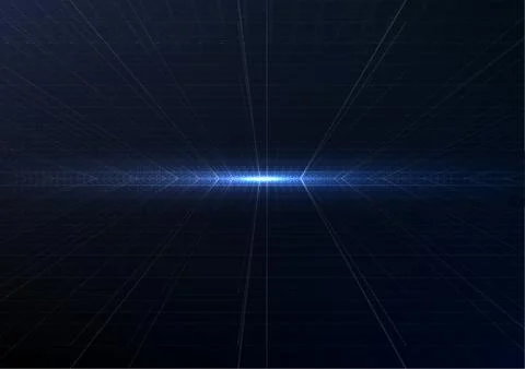 Technological intelligent metric system abstract background template Stock Illustration