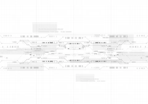 Technological interface future system circuit abstract background vector Illustrazione stock