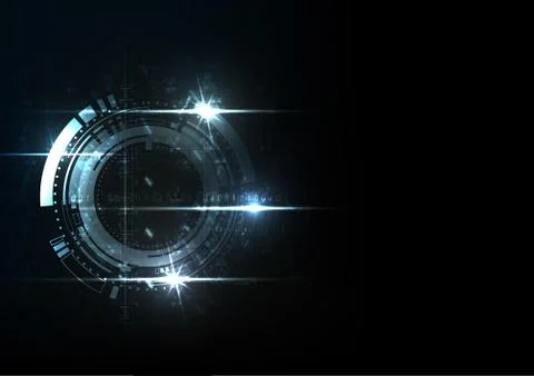 Technological interface security system abstract background vector イラスト素材