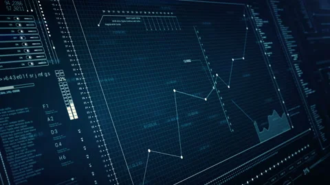 Technological interface.HUD technological Sci Fi screen. Stock Footage 137131759