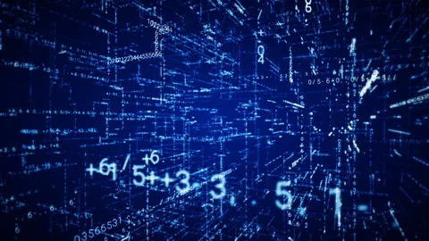 Technological intro.Futuristic HUD Digital Grid Rotation. Stock Footage 87700999