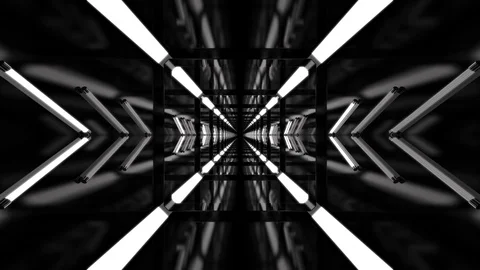 Technological Loop Elegant Corridor Background Video stock 107822127
