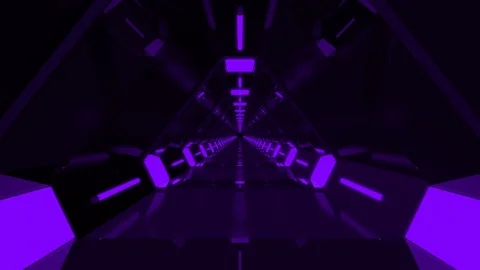 Technological Looped Abstract Corridor Stock Footage 99372184