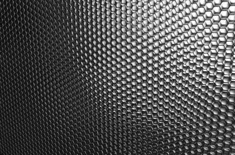 Technological macro background of honeycombs of hexagons. Abstract background Stock Illustration