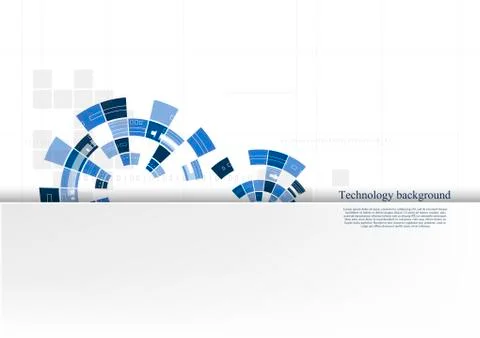 Technological media connection abstract background template vector Stock Illustration