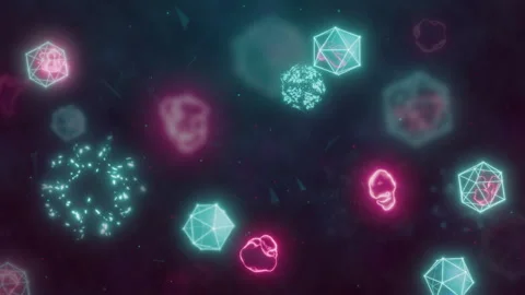 Technological medicament attack and destroy the virus or patogen Stock Footage 271741883