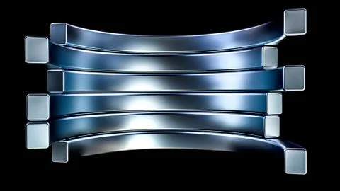 Technological metallic background. 3d illustration, 3d rendering Stock Illustration