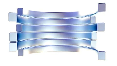 Technological metallic background. 3d illustration, 3d rendering. Stockillustratie