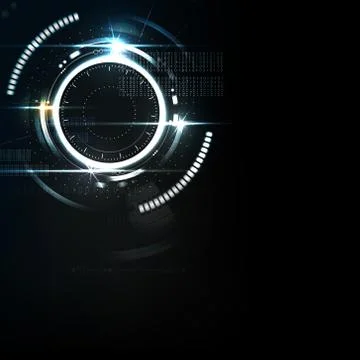 Technological modern interface abstract background vector Stock Illustration