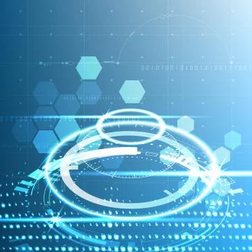 Technological modern space abstract background vector Stock Illustration