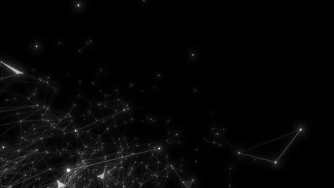 Technological movie about data transfer or social communication. Abstract Stock Footage 114113772