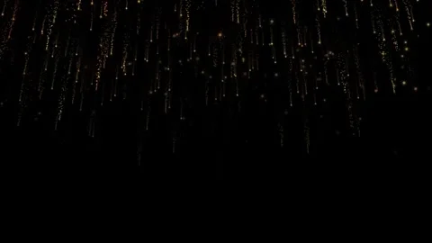 Technological particles fall from the sky Stock Footage 320011142