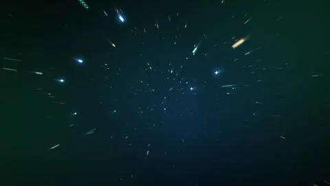 The technological particles flicker and disperse forward Stock Footage 320010905