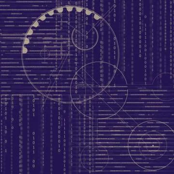 Technological pattern 스톡 일러스트