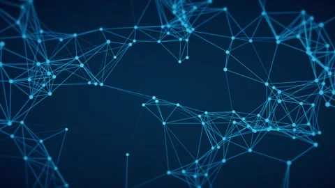 Technological plexus of lines Video stock 284976838