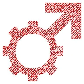 Technological Potence Fabric Textured Icon Stock Illustration