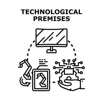 Technological premises influencing digital industry innovation process イラスト素材