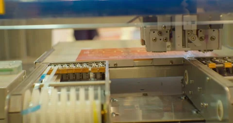 Technological process of assembling a complex technical product .Close-up Stock Footage 152657278