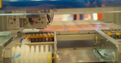 Technological process of assembling a complex technical product .Close-up Stock Footage 152724541