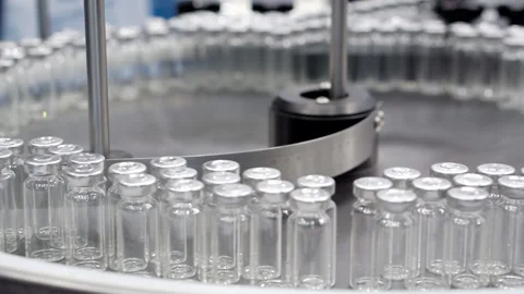 The technological process in a pharmaceutical plant. Stock Footage 236723368