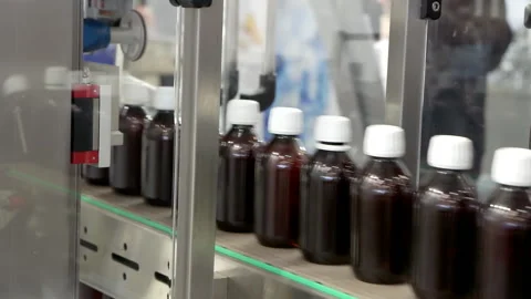 Technological process in a pharmaceuticals plant. Stock Footage 197408610