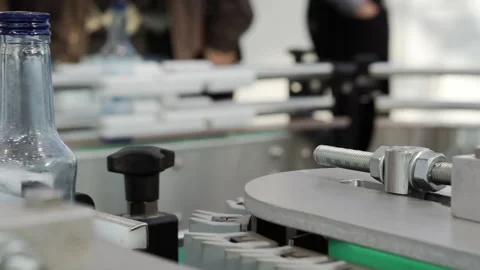 Technological process at a plant for the production of alcoholic beverages. Video stock 165438943