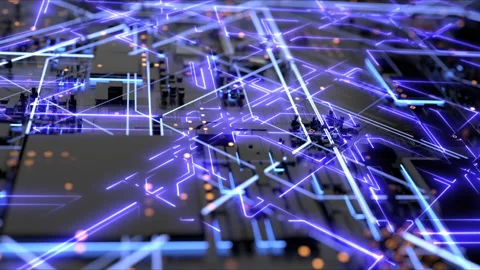 Technological processes , an abstract three-dimensional background. the conce Stock Footage 169572955