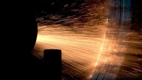 Technological restoring the geometry of compressor blades and turbine. Stock Footage 108866619