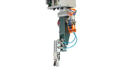 Technological robotic arm concept, intricate mechanical components, gripping  Stock Photos