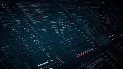 Technological Sci Fi pannel. 動画素材 132983557