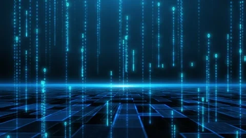 Technological sense data flow rising background(After Effects production) Stock Footage 307933295